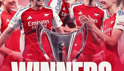 掀翻女足巴萨阿森纳女足时隔18年再夺欧冠，巴萨3连冠梦碎